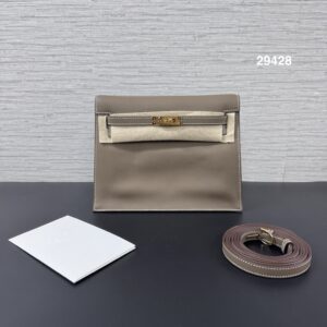 Hermes Kelly Dance象灰金(29428)