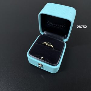 Tiffany T Wire 18K黃金線圈戒指(28752)