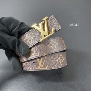 Louis Vuitton 雙面老花皮帶30mm(27849)