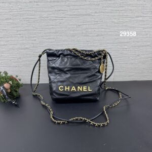 CHANEL 22bag mini 黑金(29358)